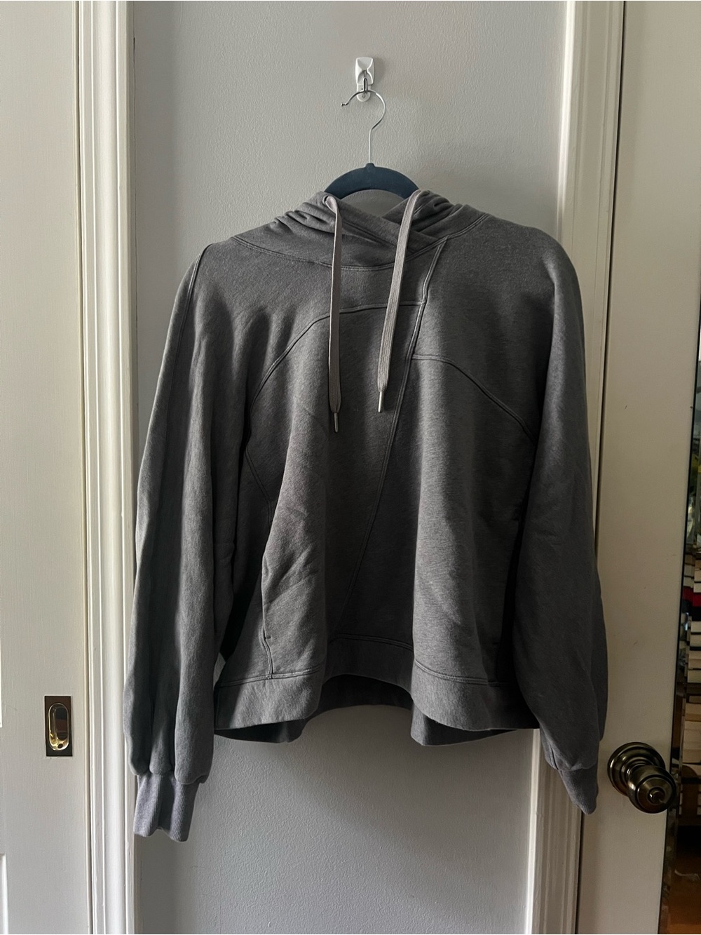 lululemon athletica Charcoal Gray Cropped Hoodie